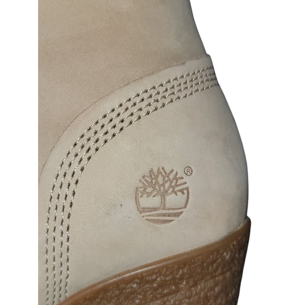 Timberland Womens Heeled Lace-Up Boots Tan Leather - Picture 8 of 11